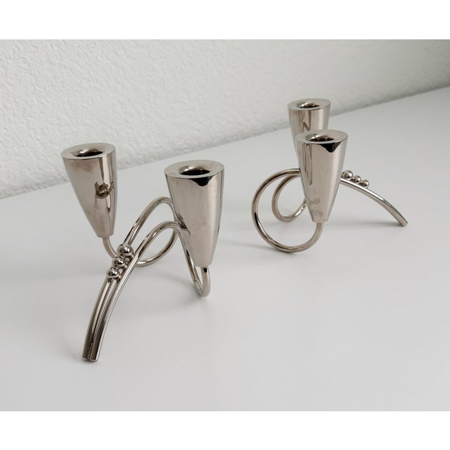 1940s Mexican Modernist Style Candlesticks - A Pair For Sale - Image 11 of 12