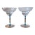 Set of 2 - Crate and Barrel Caprice Pattern Crystal Margarita Glassware For Sale