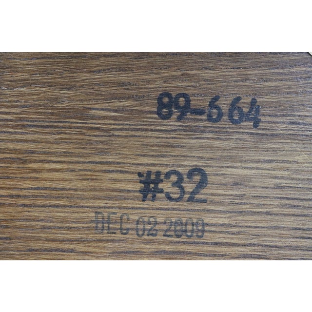 Stickley Mission Arts & Crafts Quarter Sawn Oak Round Lamp End Table For Sale - Image 13 of 13