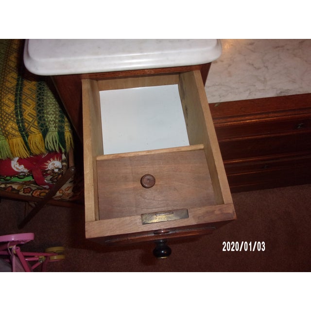 Brown Late 19th Century Renaissance Revival Dresser W/Marble Top For Sale - Image 8 of 12