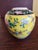 Early 20th Century Antique Yellow Ginger Jar Hand Made and Hand Painted For Sale - Image 5 of 11