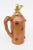 Mid-Century Modern Vintage Italian Wood Resin, Brass Decanter, Jug in Style of Aldo Tura, Barware For Sale - Image 3 of 9