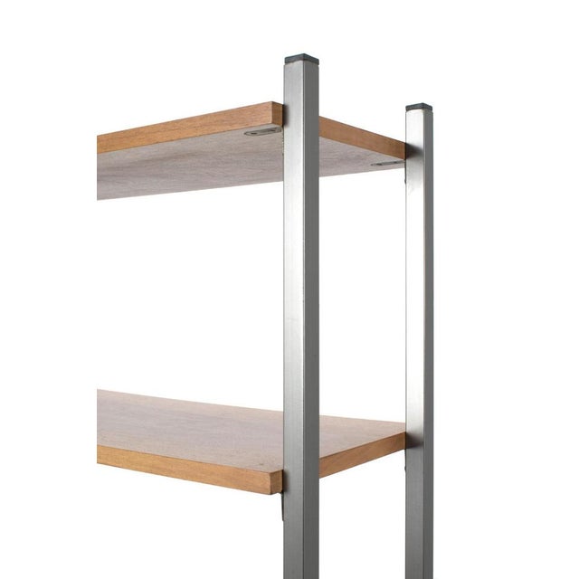 Freestanding Modular Cabinet in Teak Veneer For Sale - Image 5 of 9