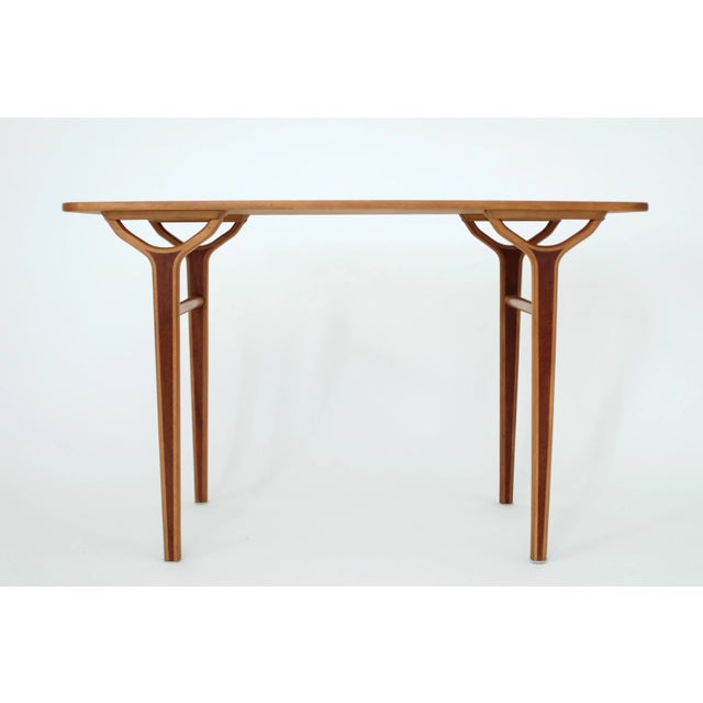 Beautiful and rare 1950's side table by Peter Hvidt & Orla Mølgaard-Nielsen for Fritz Hansen. It was part of the AX series...