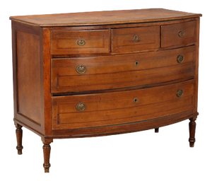 Walnut Demi-Lune Chest of Drawers