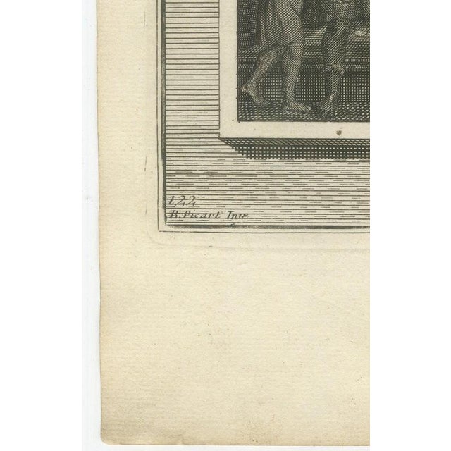 Pieter Mortier, Daniel Interprets the Dream and the Fiery Furnace, Pieter 1700, Engraving For Sale - Image 9 of 12