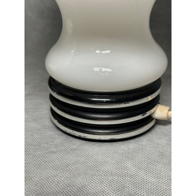 Opal Glass Mushroom Night Lamps from Graewe, Germany, 1970s, Set of 2 For Sale - Image 3 of 12