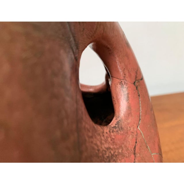 Art Deco German Studio Pottery Jug Carafe with Handle Hole by Paul Dresler for Töpferei Grootenburg, 1940s For Sale - Image 10 of 18