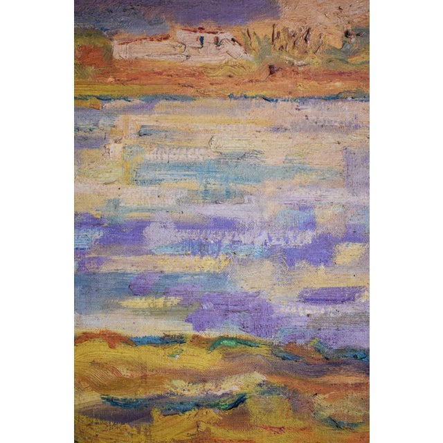 Abstract Provence Landscape, 1970s, Oil on Canvas For Sale - Image 3 of 5