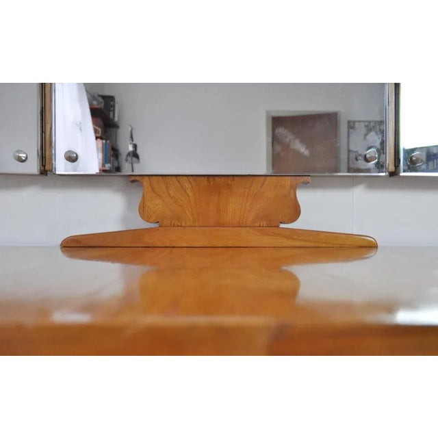 Art Deco Danish Vanity Desk with Tri-Folding Mirror, 1930s For Sale - Image 11 of 16