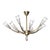 This elegant Mid-Century Modernist chandelier, crafted in France circa 1950, is a refined example of the organic yet...