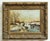 Green B. Van Rijn, Winter Landscape with Figures on Frozen River, Oil on Wood Panel, Framed For Sale - Image 8 of 8