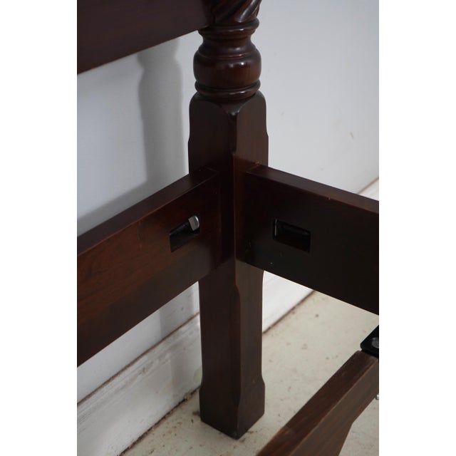Statton King Size Ball & Claw Cherry Poster Bed For Sale - Image 11 of 15