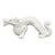 1960s Blanc De Chine Style White Porcelain Dragon Figurine — Chinoiserie / Hollywood Regency For Sale