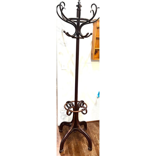 Art Nouveau Late 19th Century Bentwood Hall Tree Thonet Style For Sale - Image 3 of 9
