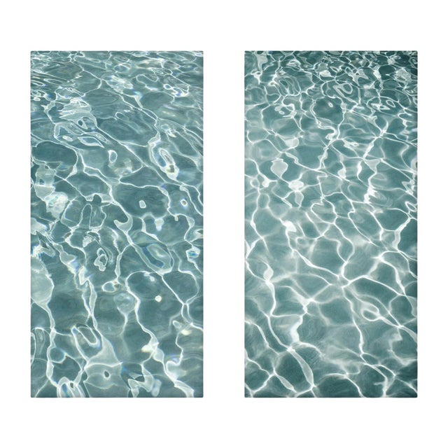"Pool" Photography Print Set - a Pair 16" X 32" For Sale