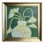 Original Floral Still Life With Round Vase, Oil on Canvas in Brushed Gold Frame, 14.5" X 14.5" by Tatiana Duperault For Sale