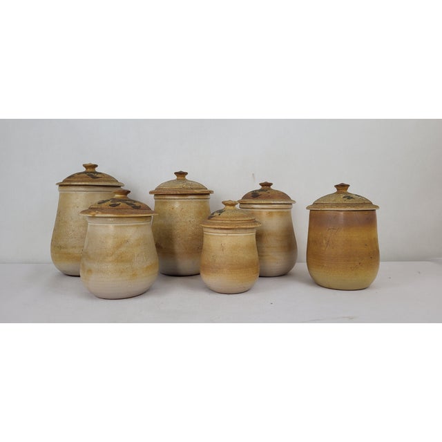Set of Spice Jars from Vallauris, 1960s, Set of 6 For Sale - Image 3 of 7