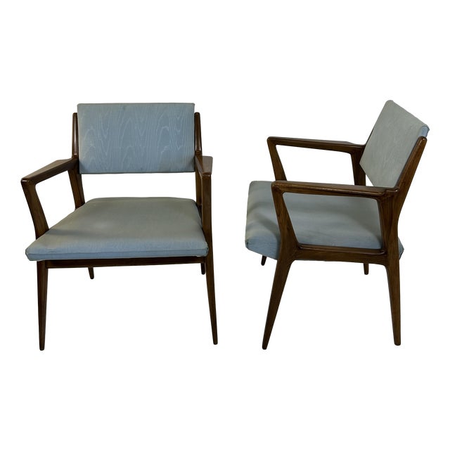 Chairs in the style of Gio Ponti, 1950s, Set of 2 For Sale