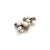 White Mikimoto Estate Akoya Pearl Earrings Sterling Silver 5.75 mm 4.5 Grams For Sale - Image 8 of 9