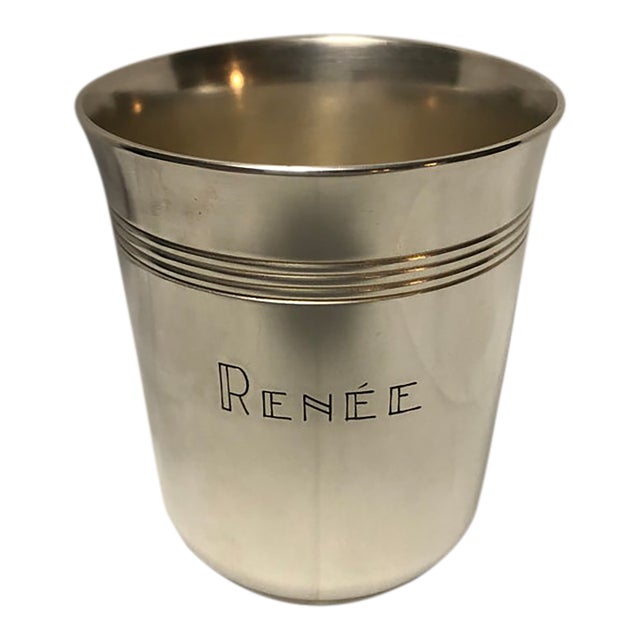 Christofle Silver Plate Cup For Sale