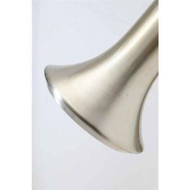Mid-Century Danish Modern Gilt Floor Lamp from Lyskær Belysning, 1970s For Sale - Image 10 of 14