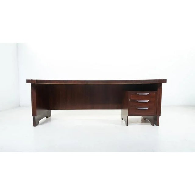 Mid-Century Modern Wooden Desk, Italy, 1960s For Sale - Image 10 of 18