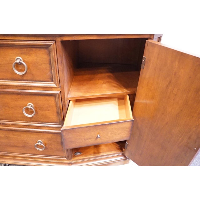 Bernhardt Furniture Solid Cherry Traditional Old World 72" Secretary Buffet 327-132 For Sale - Image 9 of 18