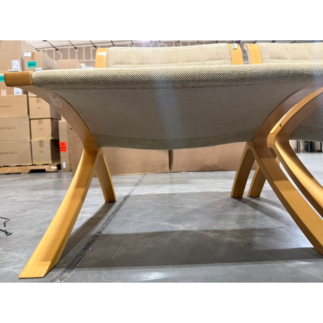 Wood 1940s Pair of 'Ax' Chairs Attributed to Peter Hvidt & Orla Mølgaard-Nielsen for Fritz Hansen For Sale - Image 7 of 10