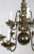 Metal Dutch Baroque Style 2-Tier Aged Brass 12-Light Chandelier For Sale - Image 7 of 13