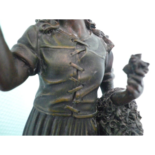 Rosa Table Lamp with Tulip-Shaped Glass Paste Lampshade, 1999 For Sale - Image 3 of 18