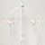 Mid-Century Modern Vintage Sputnik Coat Rack in White Lacquered Wood, 1950s For Sale - Image 3 of 9