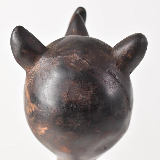 Early 20th Century Early 20th Century Makonde Rhino Staff on Custom Base Tanzania For Sale - Image 5 of 7