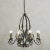 Large + Elegant French Iron Work Chandelier, 1920s For Sale - Image 11 of 11