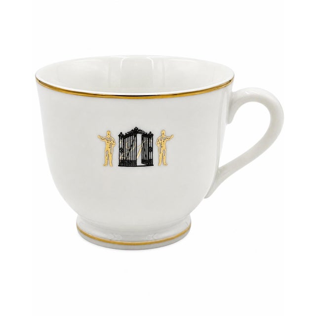 Vintage the 21 Club Nyc Restaurant Demitasse Cup & Saucer New York City For Sale - Image 4 of 12