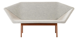 Sofa in Wool and Teak attributed to Tove & Edvard Kindt-Larsen, 1963