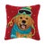 Traditional Holiday Lab with Hat Hook Pillow 16" x 16" For Sale - Image 3 of 3