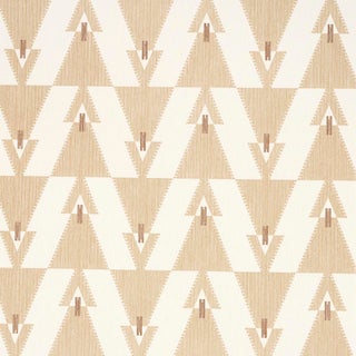 SAMPLE - Schumacher X A Rum Fellow Kalido Wallpaper In Oat For Sale