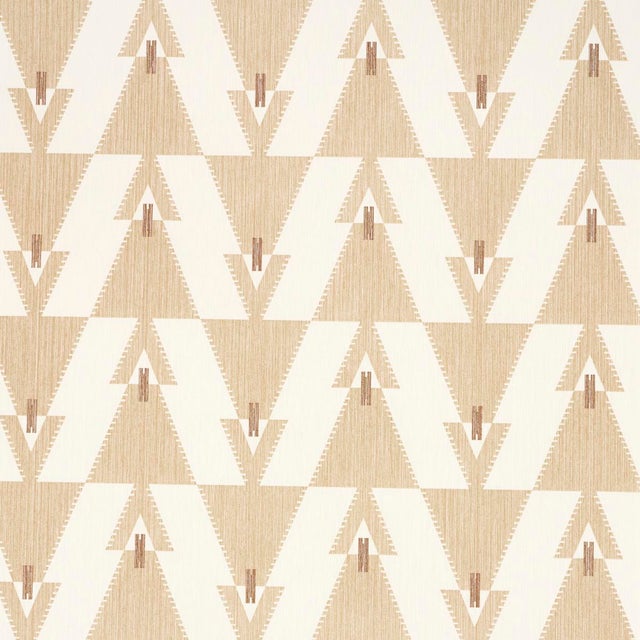 SAMPLE - Schumacher X A Rum Fellow Kalido Wallpaper In Oat For Sale