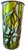 Mid-Century Modern Vintage j.l. Clark Faux Stained Glass Bird & Foliage Metal Wastebasket, 1960s–70s For Sale - Image 3 of 8