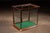 American Antique Mahogany & Brass Countertop Display Case With Wavy Glass For Sale - Image 3 of 11