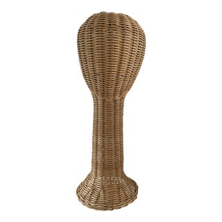 Wicker Vintage Mannequin Head For Sale