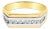 Diamond Channel Set Ring .33cttw 14k Two-Toned Gold, Size 9 For Sale