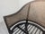 Wood Vintage Armchair with Raffia and Viennese Weave For Sale - Image 7 of 16