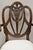 Hepplewhite Late 20th Century Hepplewhite Prince of Wales Plume Carved Shield Back Mahogany Dining Arm Chair For Sale - Image 3 of 11