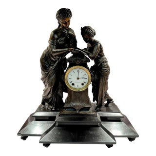 19th Century Seth Thomas & Sons Figural Mantel Clock Model No. 8034 For Sale