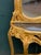 Mid 20thC French Louis XVI Rococo Gold Console Table With Mirror - Set of 2 Pc For Sale - Image 4 of 11