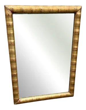 English Carved Wood and Gesso Gilt Mirror
