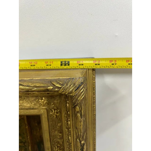 Victorian Late 19th Century A Problem" Oil Painting 2 Lawyers For Sale - Image 3 of 6