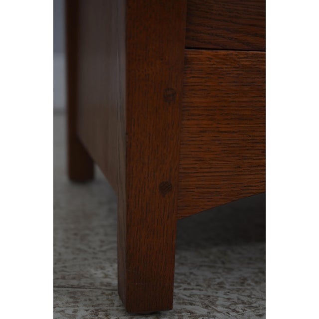 Stickley Mission Oak Arts & Crafts Gentlemens Chest For Sale - Image 11 of 18